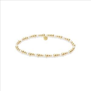 NEW BARA BOHEME women's jolie beaded bracelet in gold
